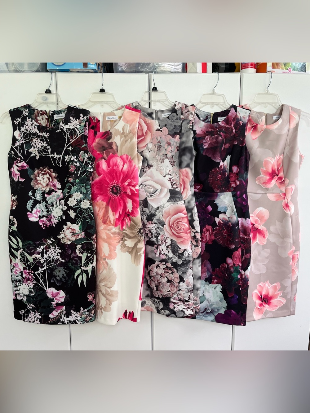 Calvin Klein Floral Scuba Dress Lot size 6